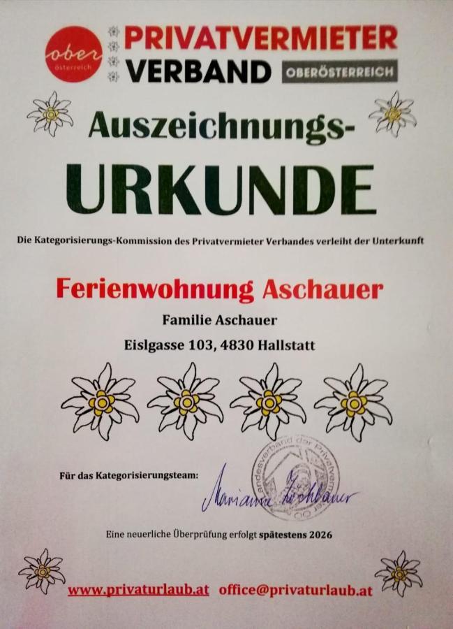Ferienwohnung Aschauer ฮัลล์สตัทท์ ภายนอก รูปภาพ